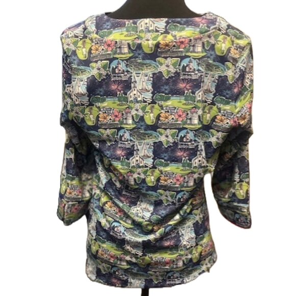 NWT Katherine Way Women's Multicolor Boca Tunic Top - Picture 5 of 8